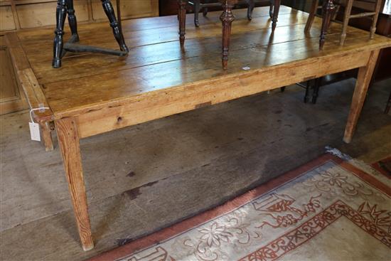 Large pine farmhouse kitchen table